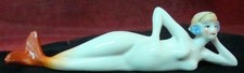 Figurine Bathing Beauty Sexy Siren Art Deco-German Style Art Nouveau Style Porce