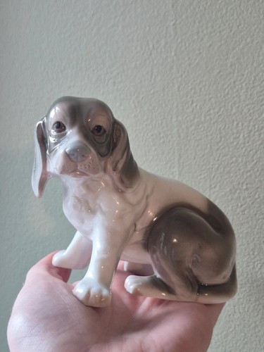 Vintage porcelain puppy - porcelain,