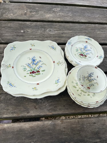 Antique tuscan china - antique, plate