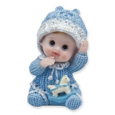 Baby Boy Cake Topper Sitting