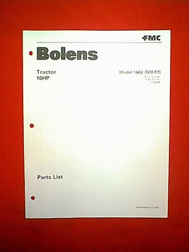 Bolens tractor model - 16, hp