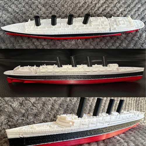 Printed lusitania ship - printed,