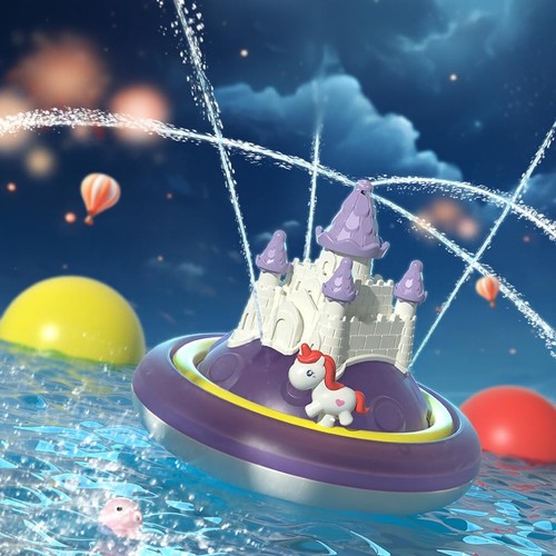 Purple spray castle bath - spray,