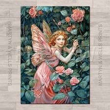 Rose the Pink Fairy print. A4