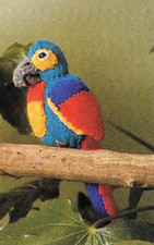 Home Printed Knitting Pattern - Parrot Bird (20cm) - 0093