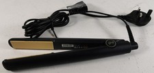 GHD S4C242 Original Hair Straighteners Classic Gold Plates Black Tested Working