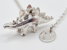 Alex Monroe STEGOSAURUS necklace DINOSAUR Sterling Silver