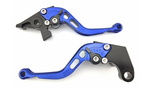Blue short brake clutch levers - blue,