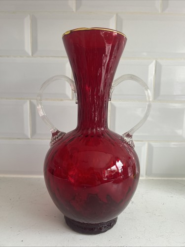 Vintage italian ruby red art - italian,