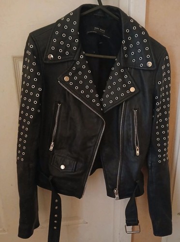 Zara basic studded black - zara,