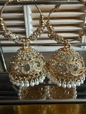 Gold Baliya Earrings Jhumka