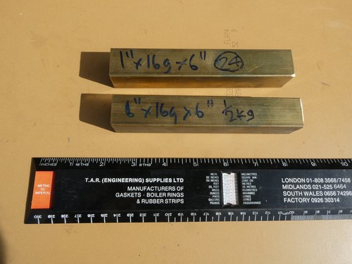 16g square brass tube - square,