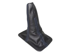 Gear Stick Gaiter For Toyota Celica 1994-1998 Black Real Leather Blue Stitching