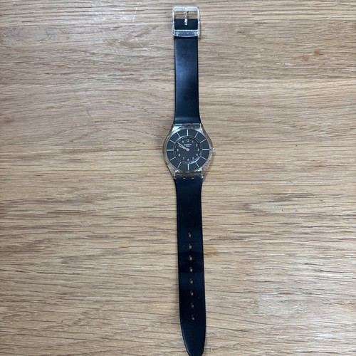 Swatch watch skin black - watch,