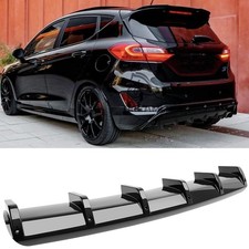 For Ford Fiesta Mk7 Rear Bumper Diffuser Splitter Spoiler Shark Fin Kit Body Kit