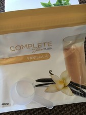 Juice Plus Vanilla pouch 480g . Dated 04/2026, free scoop included.