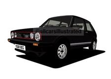 GOLF GTI MK1 GRAPHIC ART PRINT