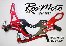 PEDANE ARRETRATE REARSETS  HONDA CBR 600 RR 2003/2015 ROSSO-NERO