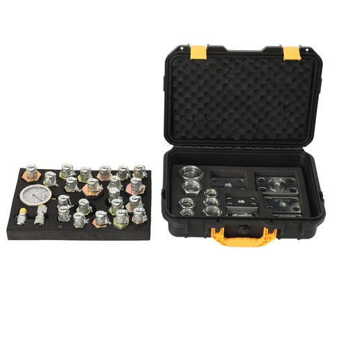 Excavator hydraulic test kit - test,