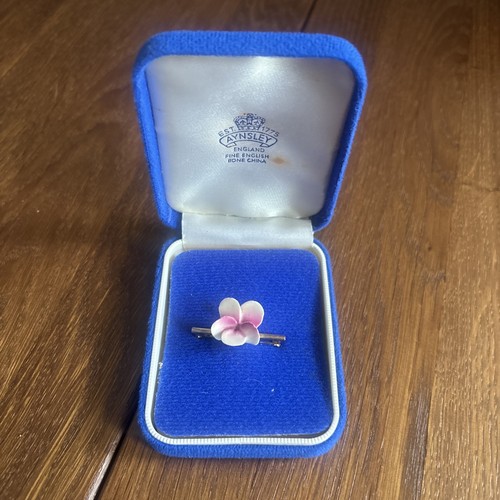 Vintage aynsley flower - aynsley, brooch