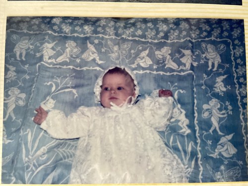 1980s white long christening - white,