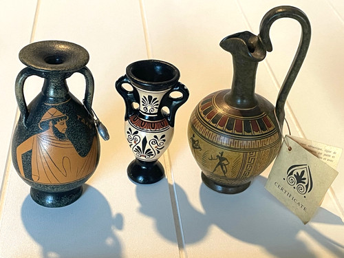 Greek pottery handmade hand - &,