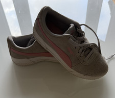 Ladies Puma  Creeper UK 4.5  Gray/Pink Suede Trainers