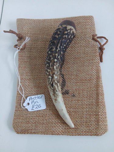 Scottish deer antler brooch - deer,