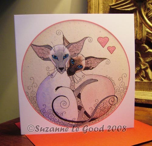 Siamese cat art - cat,