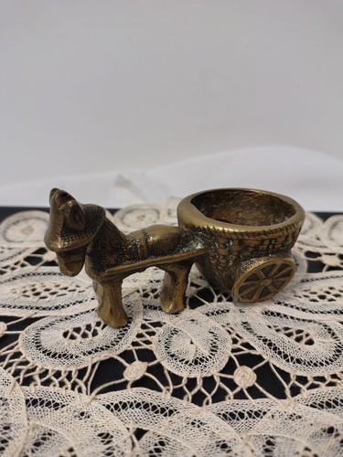 Vintage solid brass donkey - solid,
