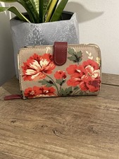Cath Kidston Oilcloth Purse Floral Design - Coins, Cash & Cards