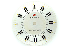 NEPRO NOS Electronic Alarm Watch Dial Silver Diameter 32.4 mm (ZB434)
