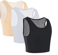 Women Transgender Tomboy FTM Breathable High Power Pull On Half Chest Binder