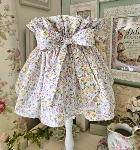 Floral fabric lampshade cover - fabric,