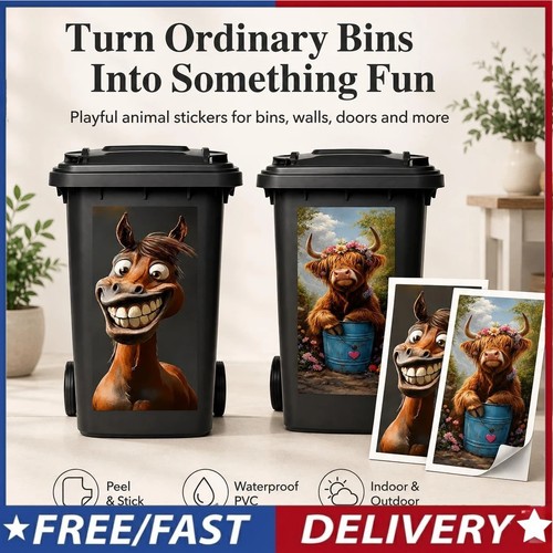 Creative trash can - trash, sticker