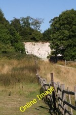 Photo 6x4 Old quarry face next