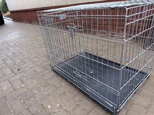 Large folding dog crate - large, cage