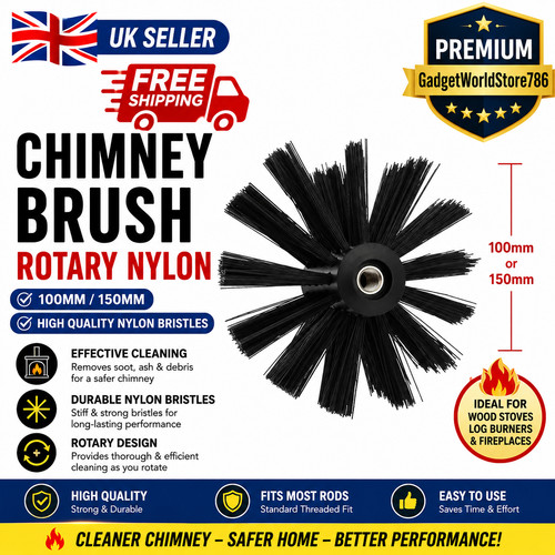 100 150mm chimney flue sweep - 100/150mm,
