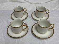 Johnson Brothers RALEIGH Tea Cups and Saucers 18k Gold Trim