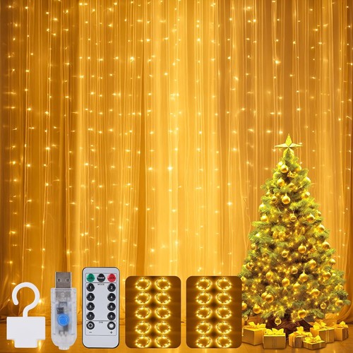 Led usb light curtain 3x3m - curtain, 300