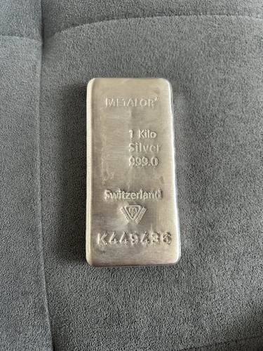 Metalor silver bar 1kg - metalor,