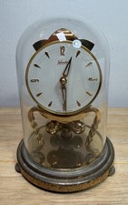 Kundo Clock with Glass Dome West German Mechanical Clock Spares & Parts Only
