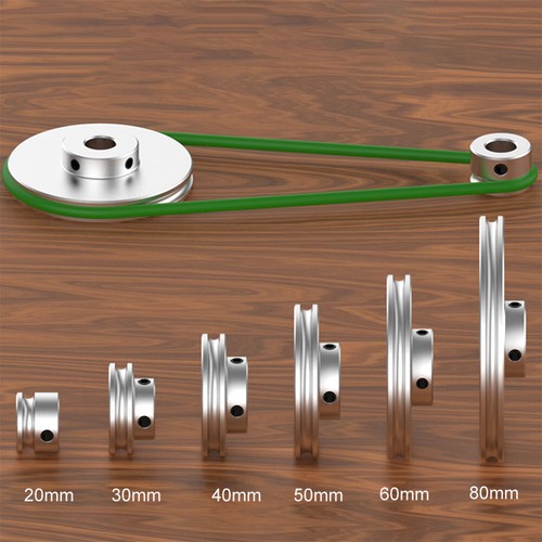 Aluminum groove pulley - u,