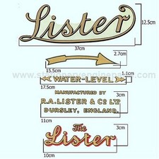 Lister Transfer Set For Lister H, J, K, L, M, N, P, Q, R, CS, CD & CE