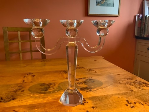 Lead crystal candlesticks - lead,