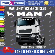 MAN Lorry screen sticker decal