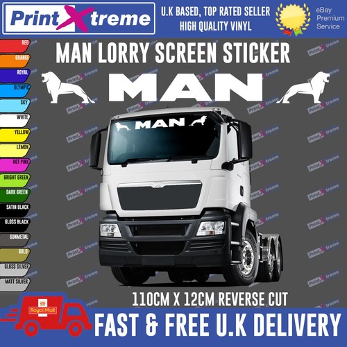 Man lorry screen - man, sticker