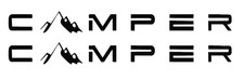 2 X Camper Decals  Stickers