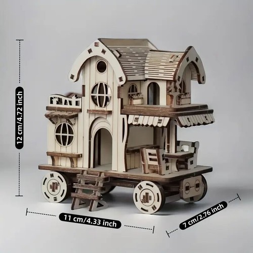 Wooden fairy tree house gypsy - fairy,