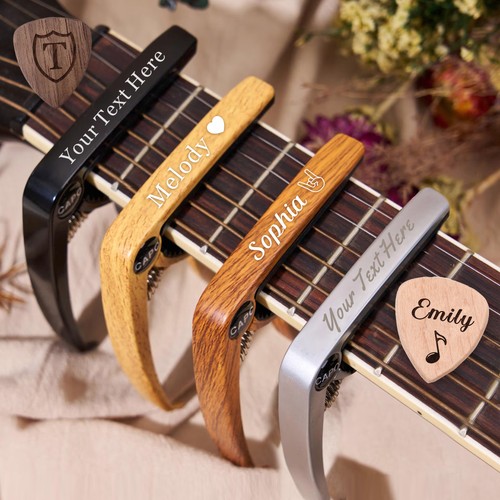 Personalised engraved guitar - personalised,